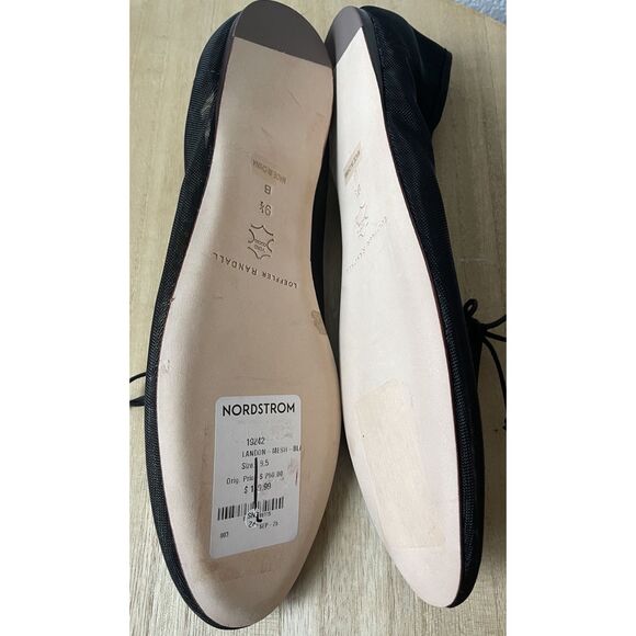 New $250 Loeffler Randall Landon Black Mesh Ballet Flat Women's US 9.5B - Picture 7 of 7